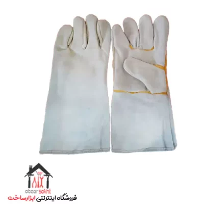 دستکش تمام چرم ساق بلند