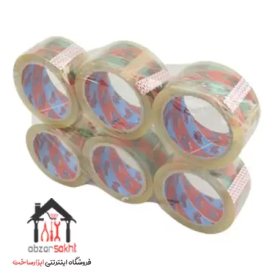 چسب پهن رابو 38 میکرون 90 یارد (آبی و قرمز)